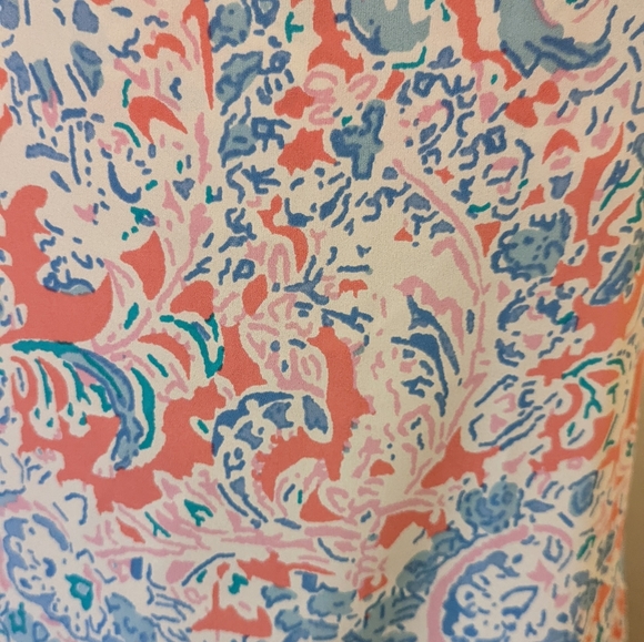 Anthropologie Antibes Blanc Tank Sundress XS Pink & Blue Design Spaghetti Straps - Picture 3 of 8